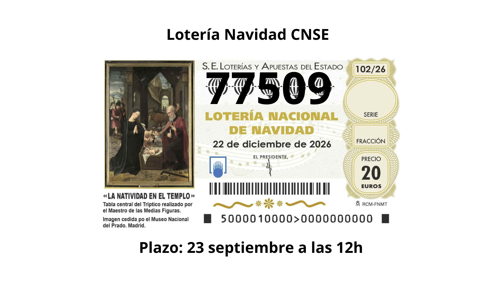 Tw lotería Navidad CNSE